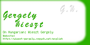 gergely wieszt business card